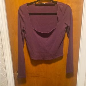 Zara Long Sleeve crop Top